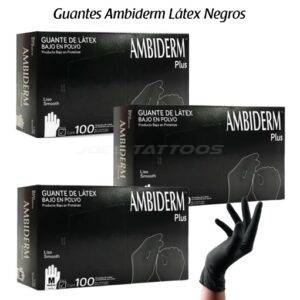 Guantes Ambiderm Latex Negros