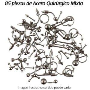 85 piezas Acero Quirúrgico mixto