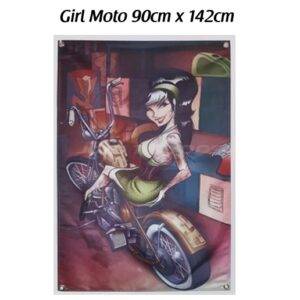 Girl Moto 90x142