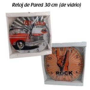 Reloj de 30cm Vidrio