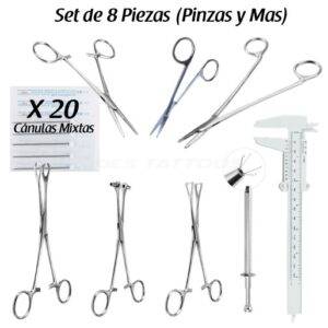 Set de 8 piezas Pinzas  y Mas